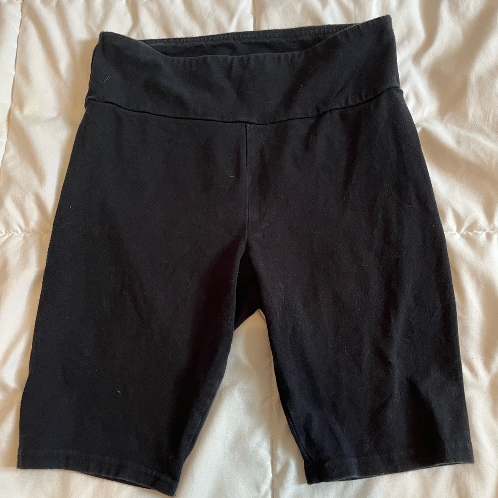 long black biker shorts